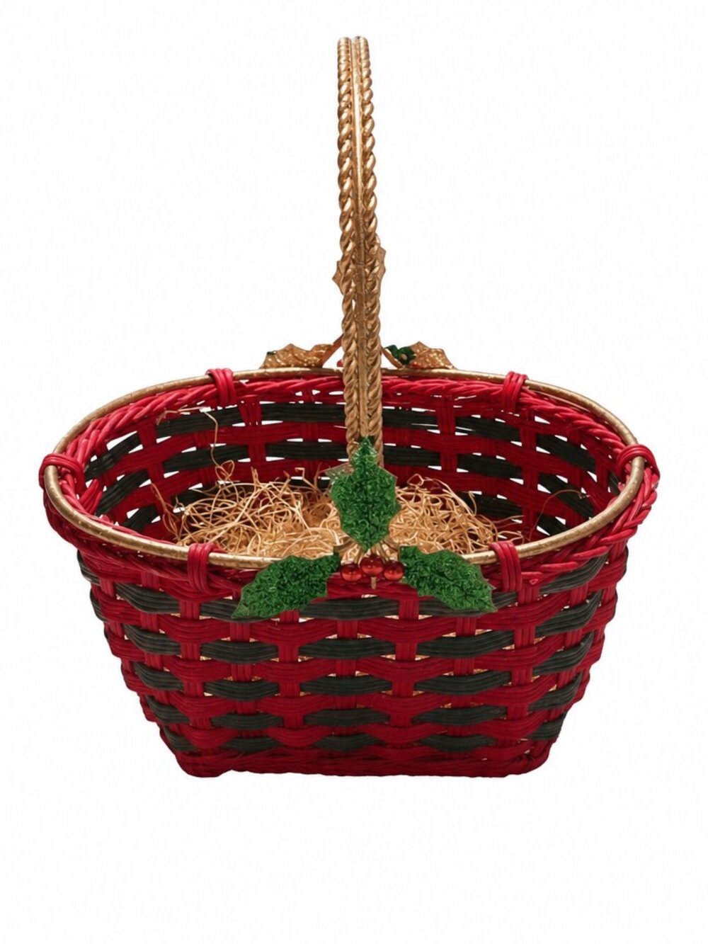 Christmas Wicker Basket